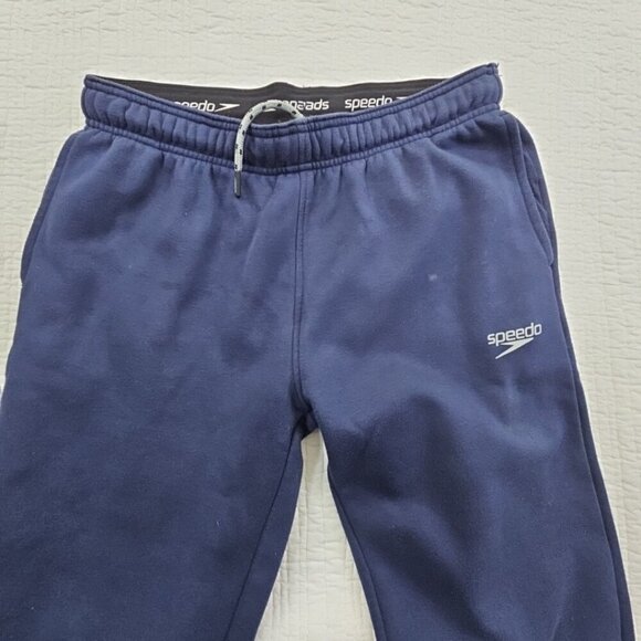 Speedo Joggers Men's Small Navy Blue Drawstring Pockets Elastic Waist 7720131 - Picture 3 of 13